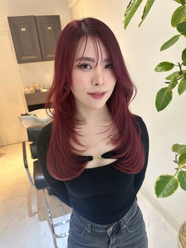 スティロ(stylo) レイヤーカットハイライトショートヘアイルミナカラーオージュア