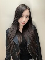 リト(riTo)&nbsp;20代暗めカラーデザインカラーロングオリーブグレージュベージュ