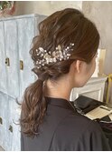 ミルクティーベージュダブルカラーケアブリーチグレージュ40代