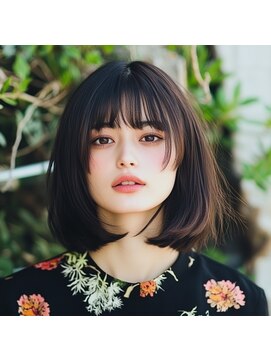 ノーブル 白金台店(Noble by PROGRESS) ★くびレイヤーボブ小顔ワンレンこなれミディ