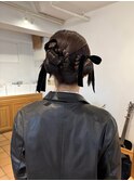 ツインシニヨン/卒業式/結婚式/タイトアレンジ/お団子ヘア