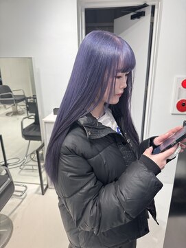 ココ 原宿(KOKO) 10代/20代/斜めバング/ニュアンスカラー/ミディアムストレート