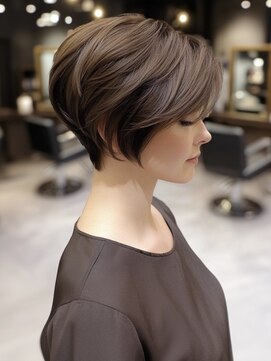 アルトリスト(Altruist Aging×HAIR&SPA) ☆イメチェンピンクベージュアンブレラカラー前髪クールショート