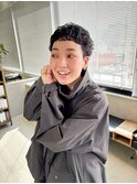 ベリーショート、ショートパーマ、刈り上げショート、黒髪