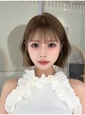 10代20代30代韓国ボブ髪質改善切りっぱなしボブ似合わせカット