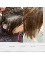 エン(en)&nbsp;【美髪×カラー】髪質改善プレミアムストレート×リタッチカラー