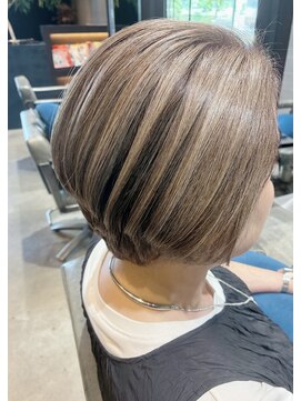 グラム バイ レイエレガンス(glam by REIELEGANCE) 脱白髪染め白髪ぼかしカラー/ショート