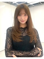 ユーフォリア 銀座(Euphoria) イメチェン 2wayバング 韓国ヘア ロングレイヤー 小顔 前髪