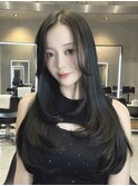 髪質改善カラー×艶ロングスタイル×韓国レイヤー
