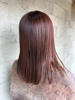 ミルヘアデザイン(mil hair design)&nbsp;縮毛矯正　質感ストレート　髪質改善カラー　顔まわり　ブリーチ