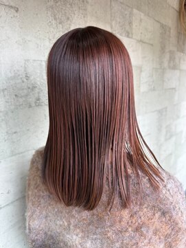 ミルヘアデザイン(mil hair design) 縮毛矯正　質感ストレート　髪質改善カラー　顔まわり　ブリーチ