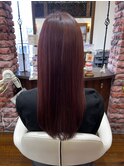 レッド系ヘアカラー