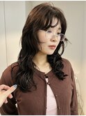 mediumのポイントパーマ