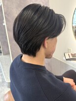 カノエ 福岡香椎店(canoe) 暗髪 ニュアンスパーマ センターパート カルマヘア 毛流れ