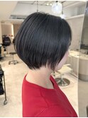 顔周りカットショートカット縮毛矯正コスメストレート韓国ヘア