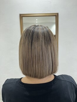 ナップヘアー 春日部店(nap hair)の写真/デザインカラーとブリーチカラーで透明感ある外国人風ハイライトが叶うサロン☆