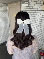 フェリーチェ 六本木店(Felice)&nbsp;ハーフアップ　リボン　ふわふわ　デート