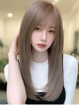 ロッソ 大橋店(Rosso) まろやかベージュの艶ロング【大橋】