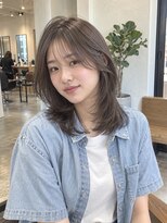 ラナ(LaNA)&nbsp;顔まわりに沿う軽やかブラウンレイヤーミディ
