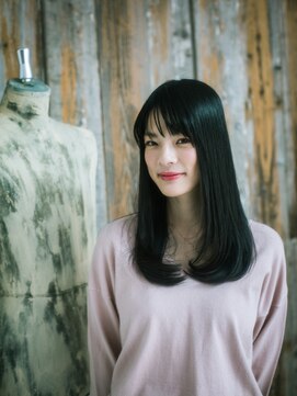 アジト ヘアーアンドリラクゼーション(AJITO HAIR&RELAXATION) シンプル黒髪ストレート