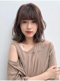 【GARDEN 田中麻由】ニュアンス毛先パーマ柔らかことりベージュ