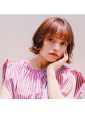 【Virgo】フラッフィーボブ＊オレンジベージュ