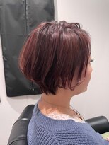 ジエクト 本店(The Ect)&nbsp;【大人可愛い☆】ピンクラベンダーショート☆白髪ぼかし