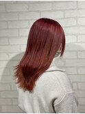 派手髪/レッド/ケアブリーチ/