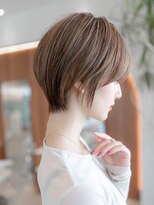 エースハバナ 渋谷(1 HAVANA)&nbsp;ヌーディカラー/前下がりボブ/小顔ヘア/大人ボブ