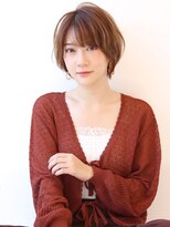 オーロ 宝塚店(ORO)&nbsp;【ひし形30代40代グレージュカラー斜めバングショートボブ】