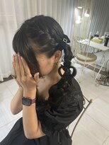 ヘアーメイクサロン リュクス(Hair make salon LUXE) ツインハート編みこみアレンジ