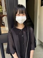 ニカ(NICA)&nbsp;【NICA】グレージュ艶髪ボブ切りっぱなしボブロブ/緒方