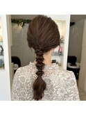 【編みおろし】【結婚式】【ヘアセット】