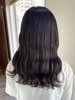 ミルヘアデザイン(mil hair design) レイヤーカットアッシュカラーグレージュ透明感カラー前髪