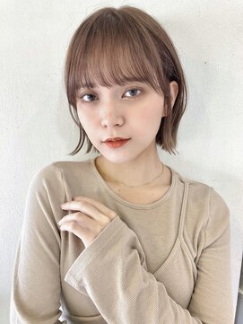 リコバイアフロート(riko by afloat) ボブ/くびレイヤー/フレンチガーリー/ベージュ[stylist竹田]