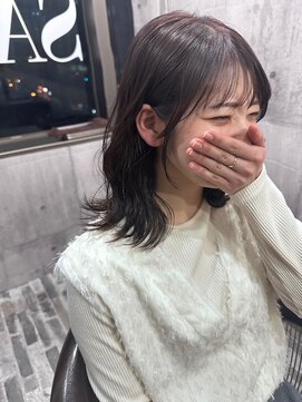 ヘアーサロン 6(hair salon) フェイスレイヤー×ビターチョコレートカラー