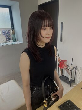 ニコフクオカヘアーメイク(NIKO Fukuoka Hair Make) 【NIKO】レイヤーカット/ウルフカット/暖色カラー/ワインレッド