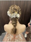 ブライダルヘアセット