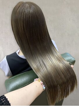 レポヘアー(Repos hair) 大人ガーリー美人透明感髪質改善ニュアンスカラーくすみカラー