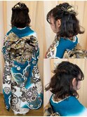 ショートボブの編み込みアレンジ