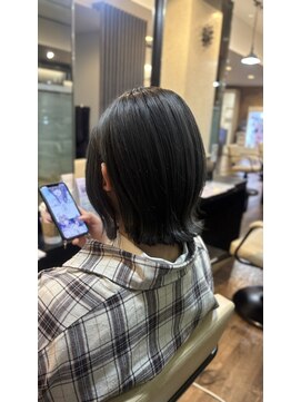 スタイル 皆実店(STYLE) くびれボブ/シルバーアッシュ