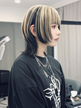 ジェムヘアスタジオ 平塚西口店(Gem Hair Studio) Gem Hair Studio 姉崎 アンブレラカラー/かわいいウルフレイヤー