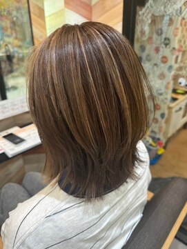 アース オーセンティック 鹿児島吉野店(EARTH Authentic) 白髪ボカシハイライト