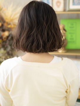 カバーヘア イヴ 戸頭店(COVER HAIR EVE) ■シースルーバング黒髪小顔ウェーブミディアム612戸頭20代30代