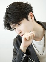 エイド 渋谷(aid)&nbsp;毛流れセンターパートフェザーショート刈り上げツーブロック