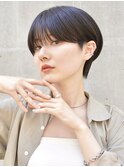 20代.30代ニュアンスカラー小顔前髪カットショートボブ