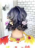 ツイン団子 浴衣 ヘアセット 推し活ヘア イベントヘア