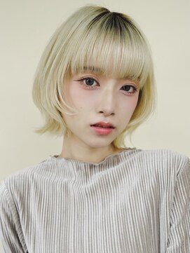 マノ 千歳烏山(MaNO) 〈n6〉ショート韓国ボブハイライト髪質改善ブリーチ前髪20代30代