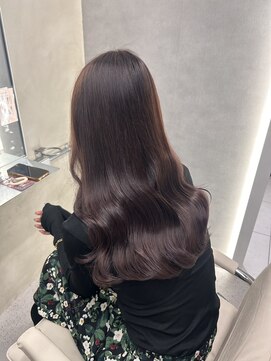 アヴァンス 西田辺(AVANCE.) レイヤーカット/パープルグレージュ/ハイライトカラー/髪質改善