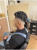 リバースパーマ×ホワイトメッシュ